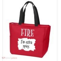 Fire Hot Packet Halloween Taco Im Extra Spicy Costume Tote Bag thumb 3
