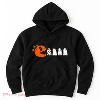 Funny Halloween Pumpkin Ghosts Retro Gamer Hoodie thumb 0