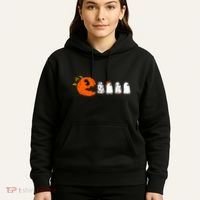 Funny Halloween Pumpkin Ghosts Retro Gamer Hoodie thumb 5