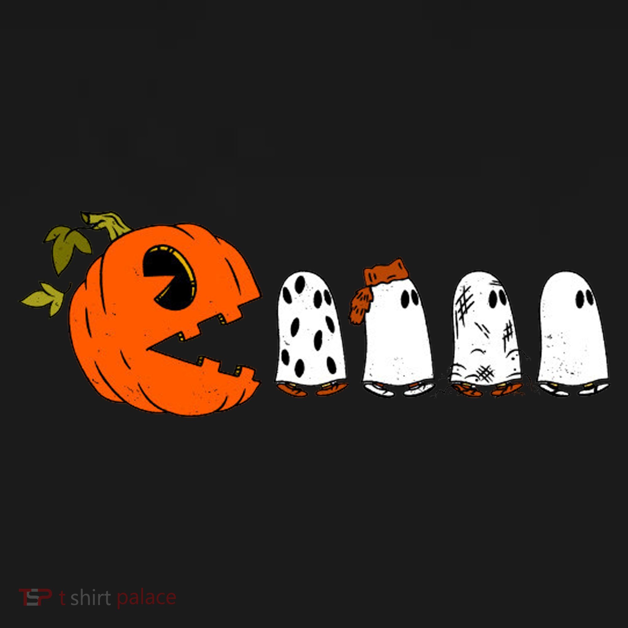 Funny Halloween Pumpkin Ghosts Retro Gamer Women's Hoodie