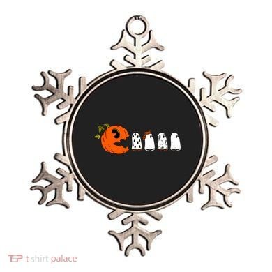 Funny Halloween Pumpkin Ghosts Retro Gamer Ornament