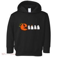 Funny Halloween Pumpkin Ghosts Retro Gamer Toddler Hoodie thumb 0