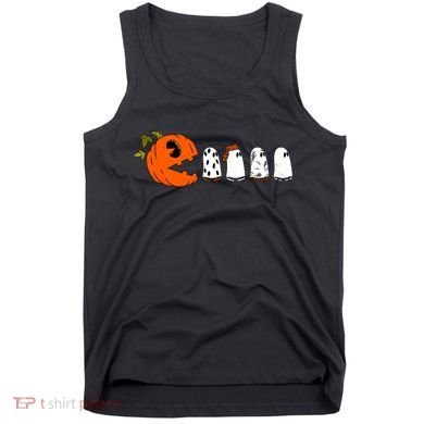 Funny Halloween Pumpkin Ghosts Retro Gamer Tank Top