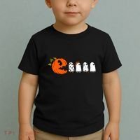 Funny Halloween Pumpkin Ghosts Retro Gamer Toddler T-Shirt thumb 2