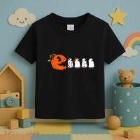 Funny Halloween Pumpkin Ghosts Retro Gamer Toddler T-Shirt thumb 3
