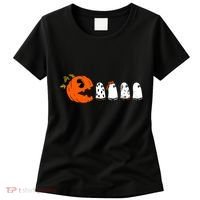 Funny Halloween Pumpkin Ghosts Retro Gamer Women's T-Shirt thumb 0