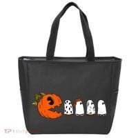 Funny Halloween Pumpkin Ghosts Retro Gamer Tote Bag thumb 0