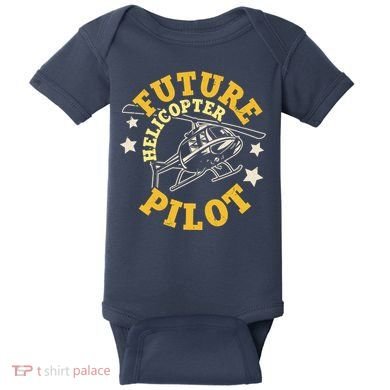 Future Helicopter Pilot Baby Bodysuit