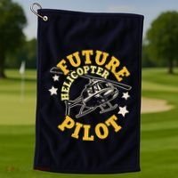 Future Helicopter Pilot Golf Towel thumb 1