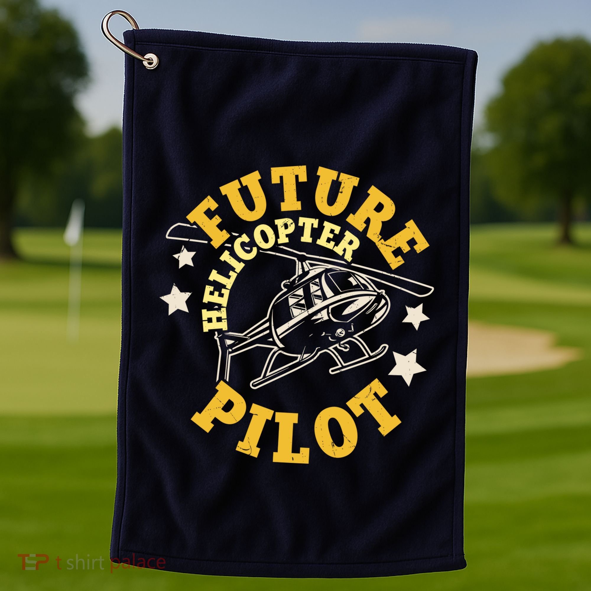 Future Helicopter Pilot Golf Towel