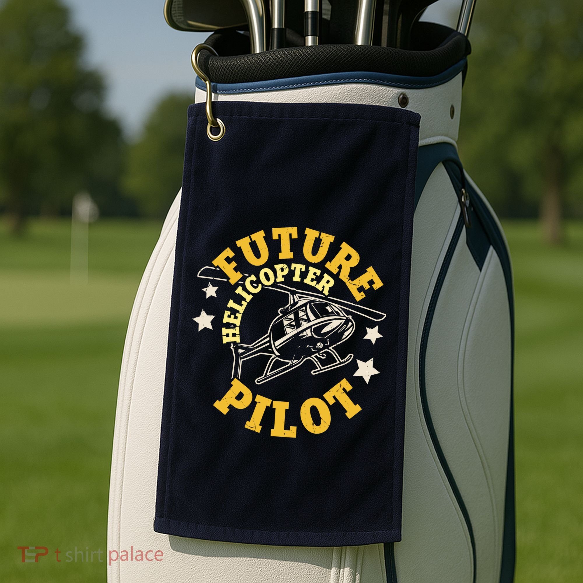 Future Helicopter Pilot Golf Towel