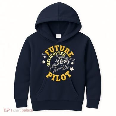 Future Helicopter Pilot Kids Hoodie