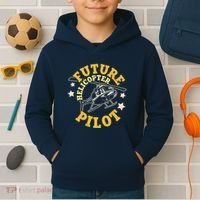 Future Helicopter Pilot Kids Hoodie thumb 2