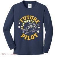 Future Helicopter Pilot Kids Long Sleeve Shirt thumb 0