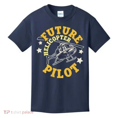 Future Helicopter Pilot Kids T-Shirt