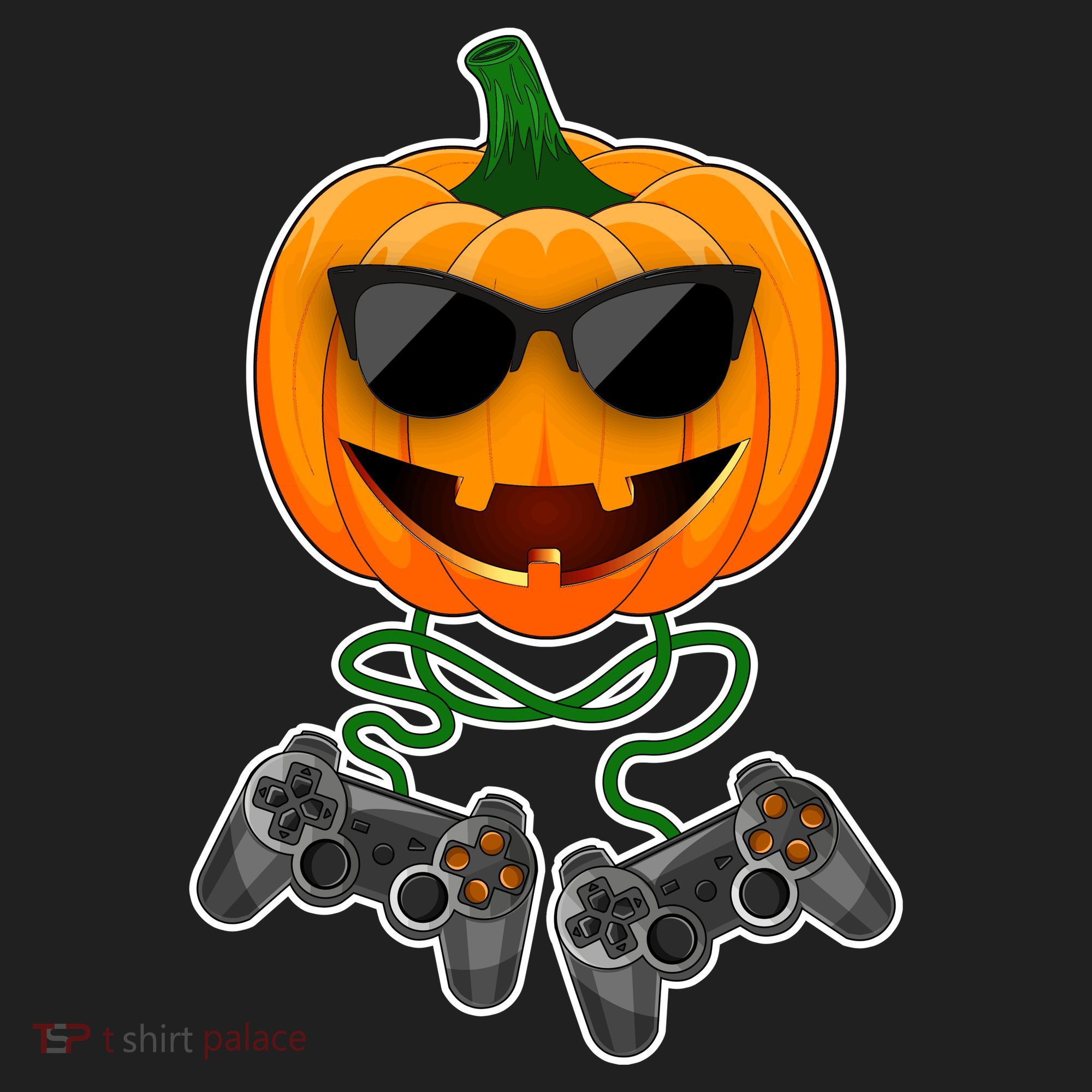 Funny Halloween Pumpkin Video Gamer Beanie