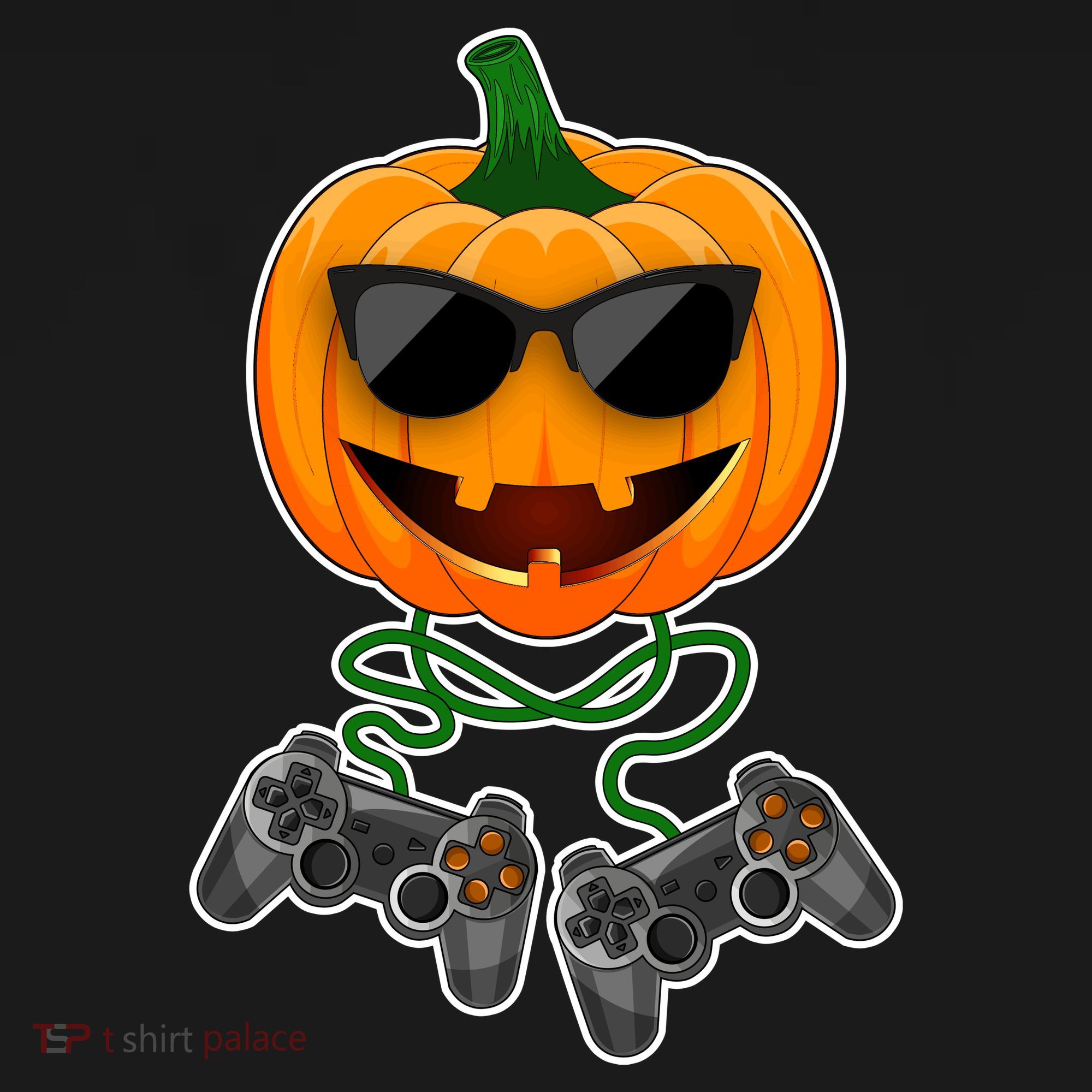 Funny Halloween Pumpkin Video Gamer Women's Tank Top