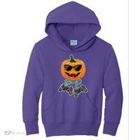 Funny Halloween Pumpkin Video Gamer Kids Hoodie thumb 0
