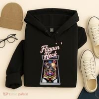 Flippin Heck Pinball Machine Gaming Arcade Hoodie thumb 4
