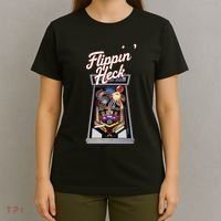 Flippin Heck Pinball Machine Gaming Arcade T-Shirt thumb 4