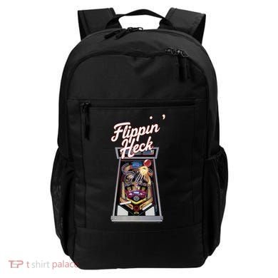 Flippin Heck Pinball Machine Gaming Arcade Backpack