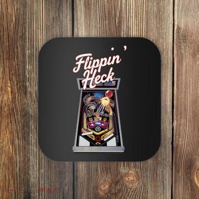 Flippin Heck Pinball Machine Gaming Arcade Coaster