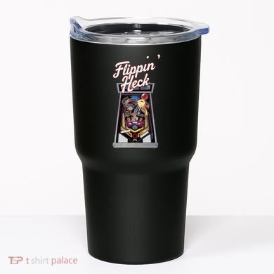 Flippin Heck Pinball Machine Gaming Arcade Tumbler