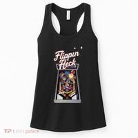 Flippin Heck Pinball Machine Gaming Arcade Women's Tank Top thumb 0