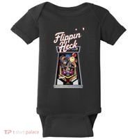 Flippin Heck Pinball Machine Gaming Arcade Baby Bodysuit thumb 0