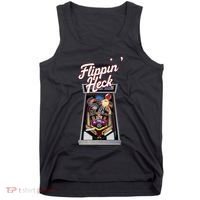 Flippin Heck Pinball Machine Gaming Arcade Tank Top thumb 0