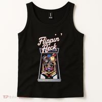Flippin Heck Pinball Machine Gaming Arcade Tank Top thumb 2