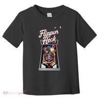 Flippin Heck Pinball Machine Gaming Arcade Toddler T-Shirt thumb 0