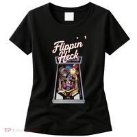 Flippin Heck Pinball Machine Gaming Arcade Women's T-Shirt thumb 0