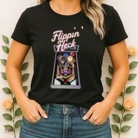 Flippin Heck Pinball Machine Gaming Arcade Women's T-Shirt thumb 2