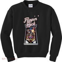 Flippin Heck Pinball Machine Gaming Arcade Kids Sweatshirt thumb 0