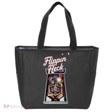 Flippin Heck Pinball Machine Gaming Arcade Tote Bag