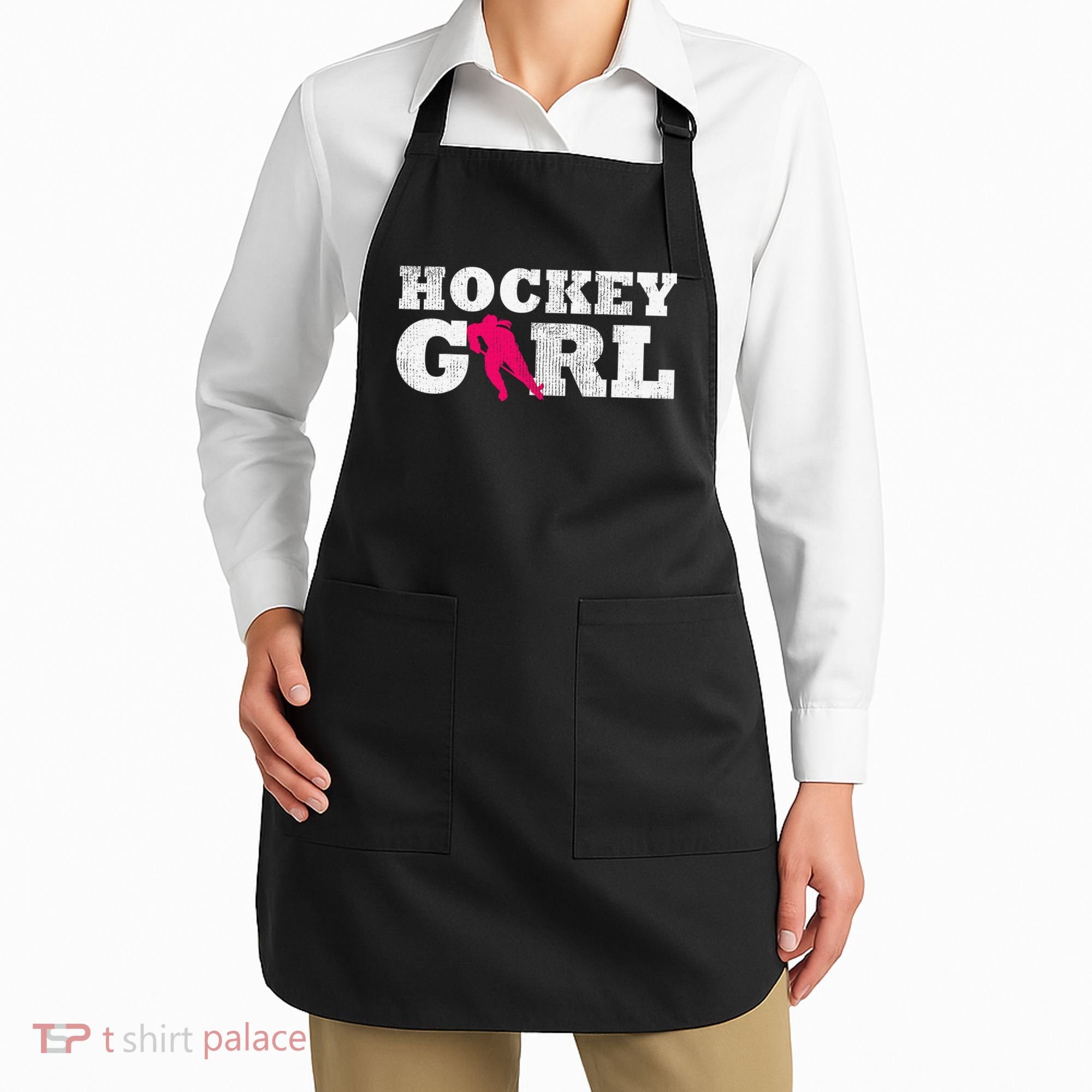 Field Hockey  Player Silhouette Sport Gift Apron