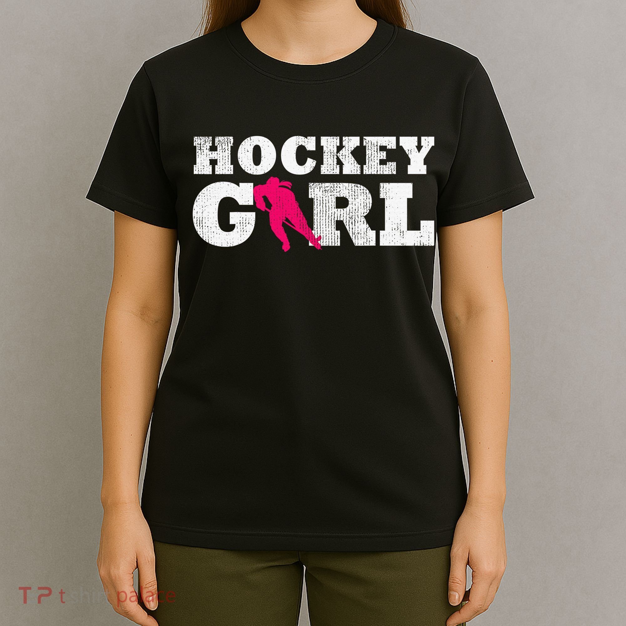 Field Hockey  Player Silhouette Sport Gift T-Shirt