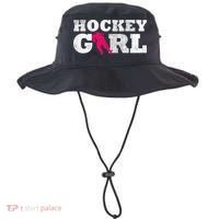 Field Hockey  Player Silhouette Sport Gift Bucket Hat thumb 0