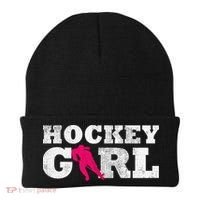 Field Hockey  Player Silhouette Sport Gift Beanie thumb 0