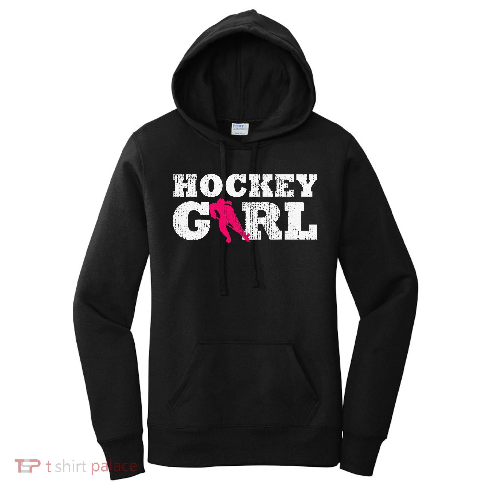 Field Hockey  Player Silhouette Sport Gift Women's Hoodie