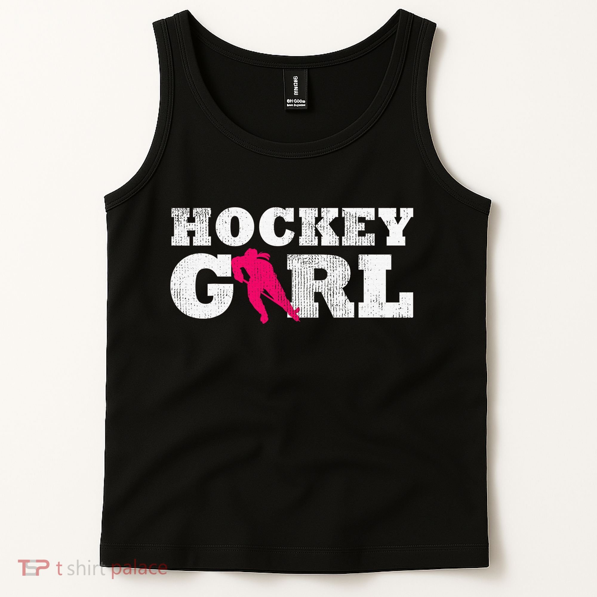 Field Hockey  Player Silhouette Sport Gift Tank Top