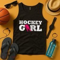 Field Hockey  Player Silhouette Sport Gift Tank Top thumb 4