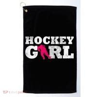 Field Hockey  Player Silhouette Sport Gift Golf Towel thumb 0