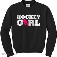 Field Hockey  Player Silhouette Sport Gift Kids Sweatshirt thumb 0