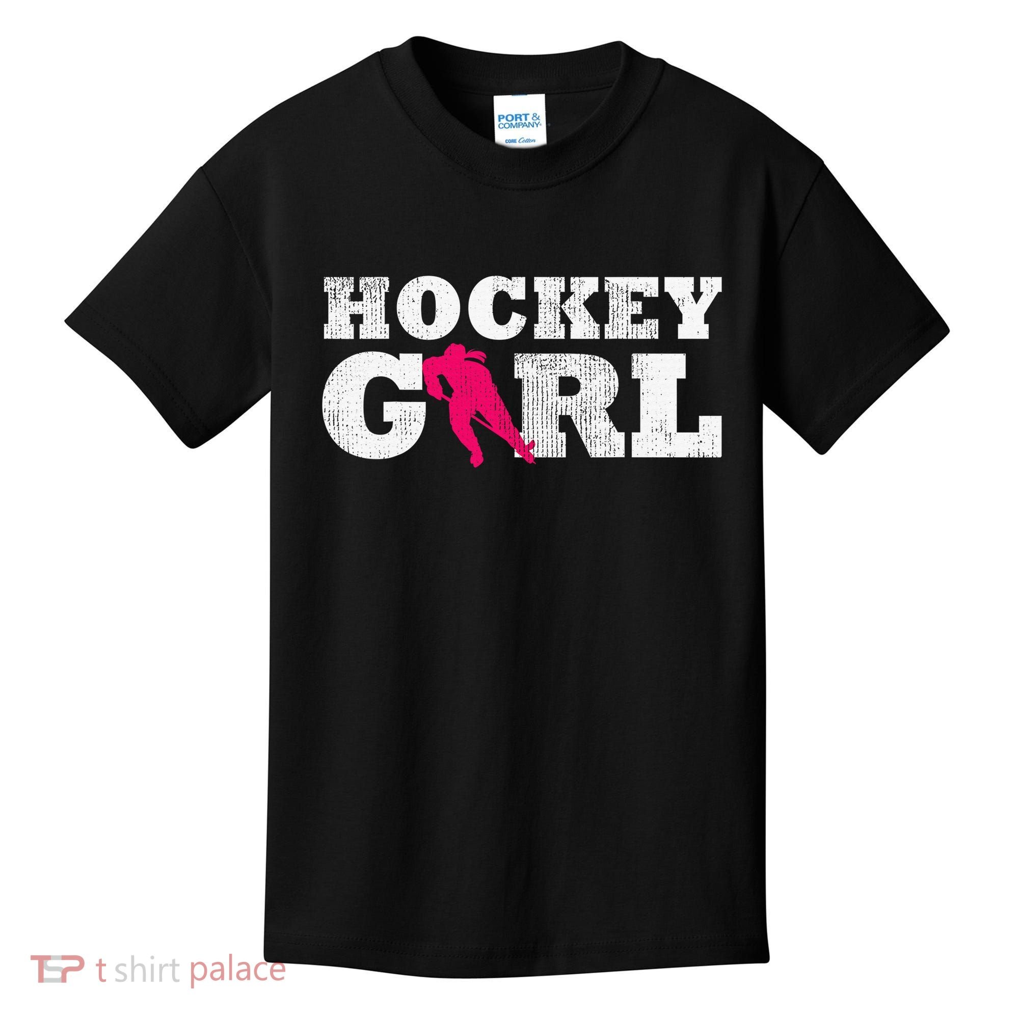 Field Hockey  Player Silhouette Sport Gift Kids T-Shirt