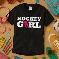 Field Hockey  Player Silhouette Sport Gift Kids T-Shirt thumb 3
