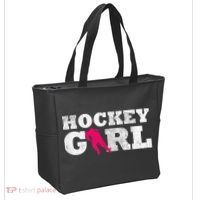 Field Hockey  Player Silhouette Sport Gift Tote Bag thumb 2