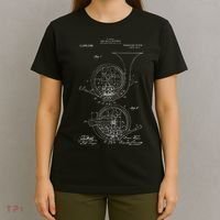French Horn Patent French Horn Player Gift T-Shirt thumb 4