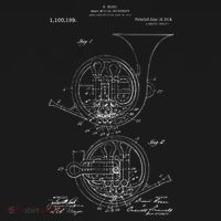 French Horn Patent French Horn Player Gift Toddler Hoodie thumb 2